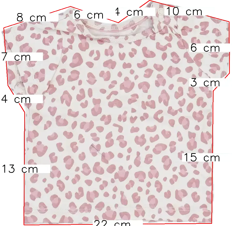 Rózsaszín Lupilu Póló EU 56 / UK Újszülött / US Újszülött