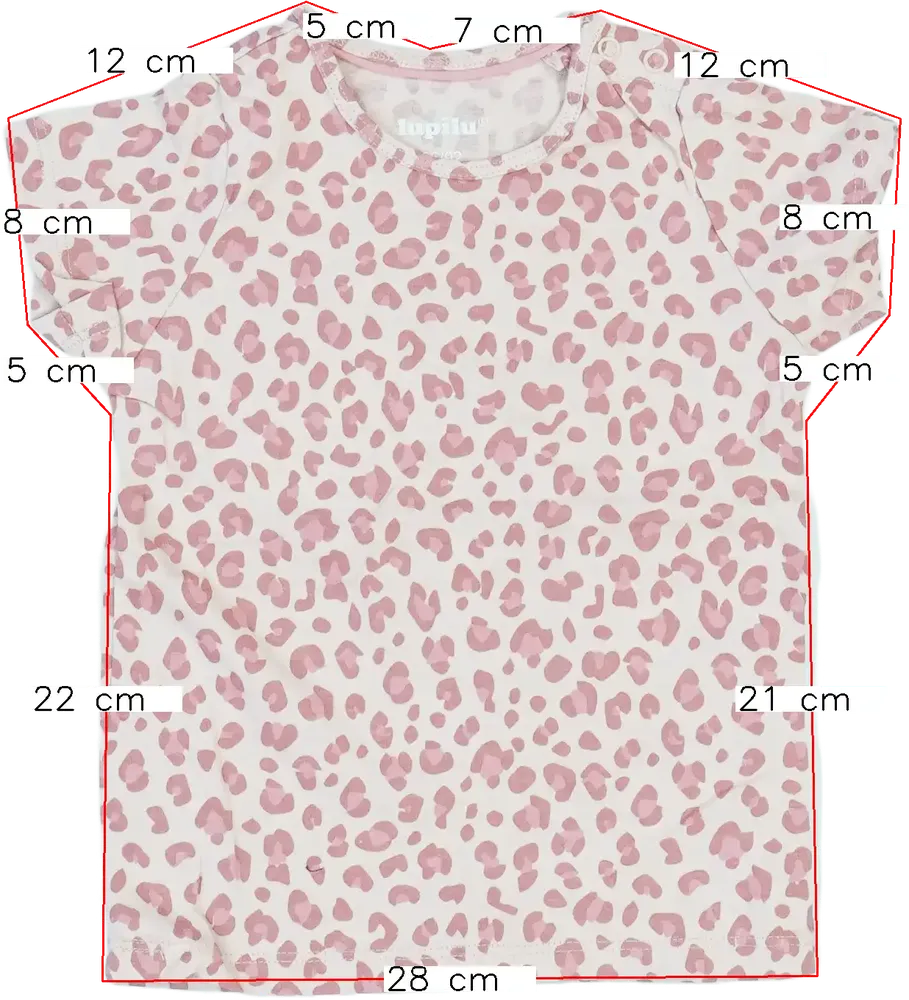 Rózsaszín Lupilu Póló EU 92 / UK 2 év / US 2T