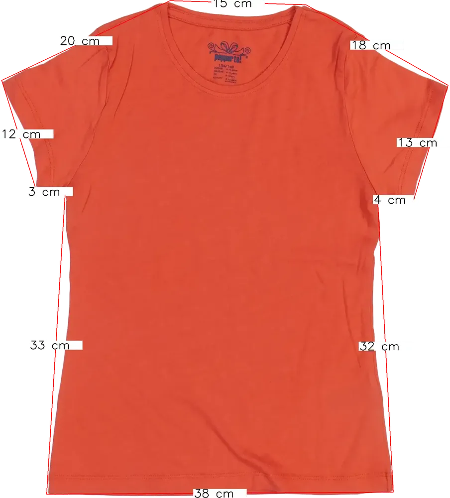 Piros Pepperts! Póló EU 140 / UK 10 év / US 10 év/L