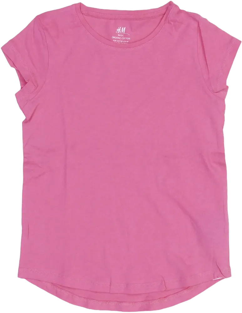 Rózsaszín H&amp;M Póló EU 128 / UK 8 év / US 8 év/M