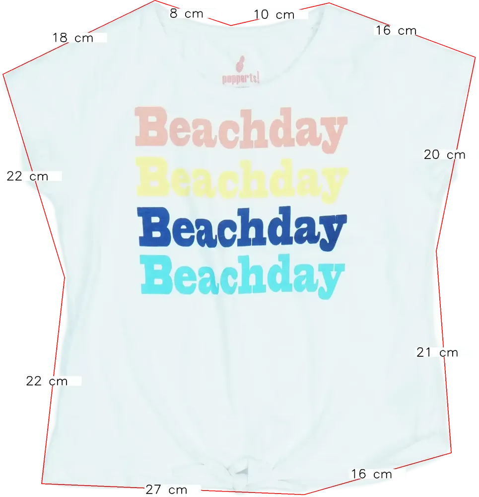 Fehér Pepperts! Póló EU 152 / UK 12 év / US 12 év/L