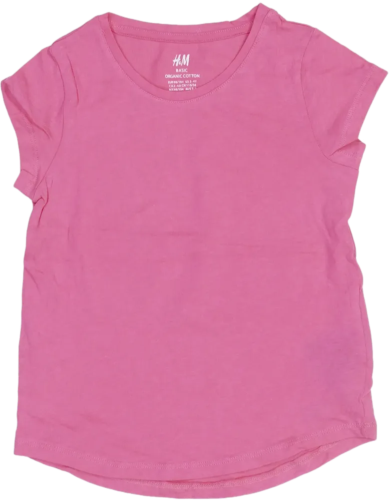 Rózsaszín H&amp;M Póló EU 104 / UK 4 év / US 4T/XS