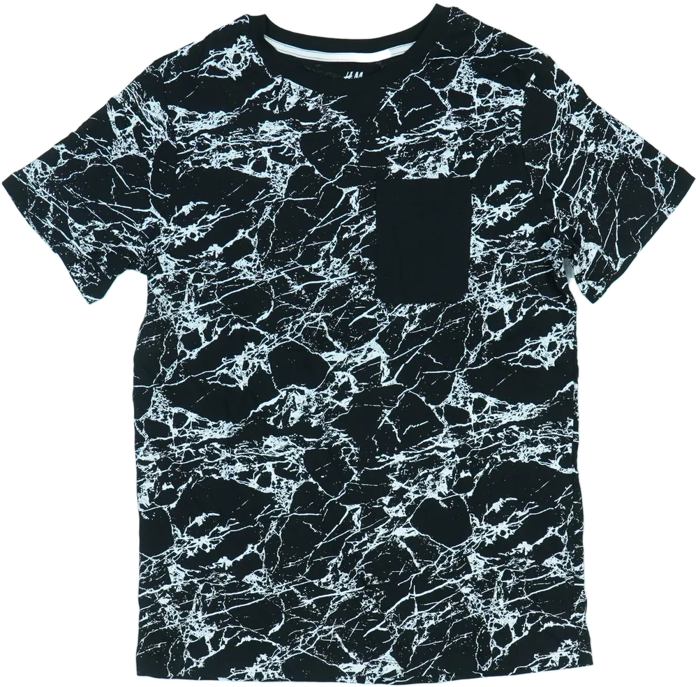 Fekete H&amp;M Póló EU 164 / UK 14 év / US 14 év/XL