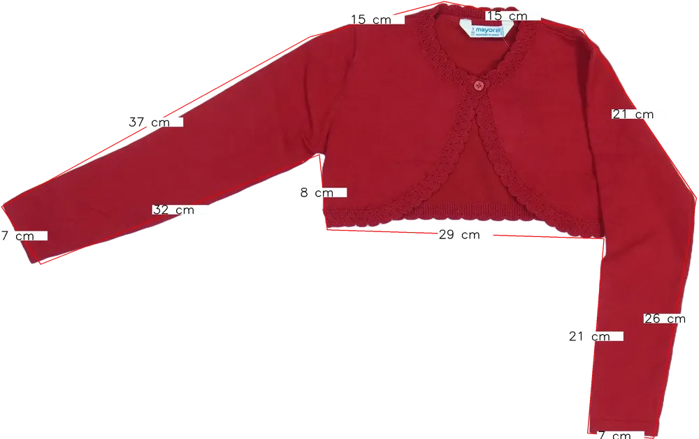 Piros Mayoral Bolero EU 122 / UK 7 év / US 7 év/M