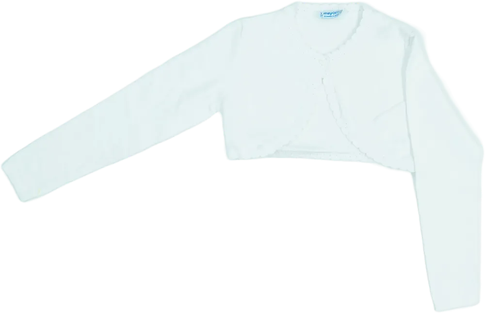 Fehér Mayoral Bolero EU 122 / UK 7 év / US 7 év/M