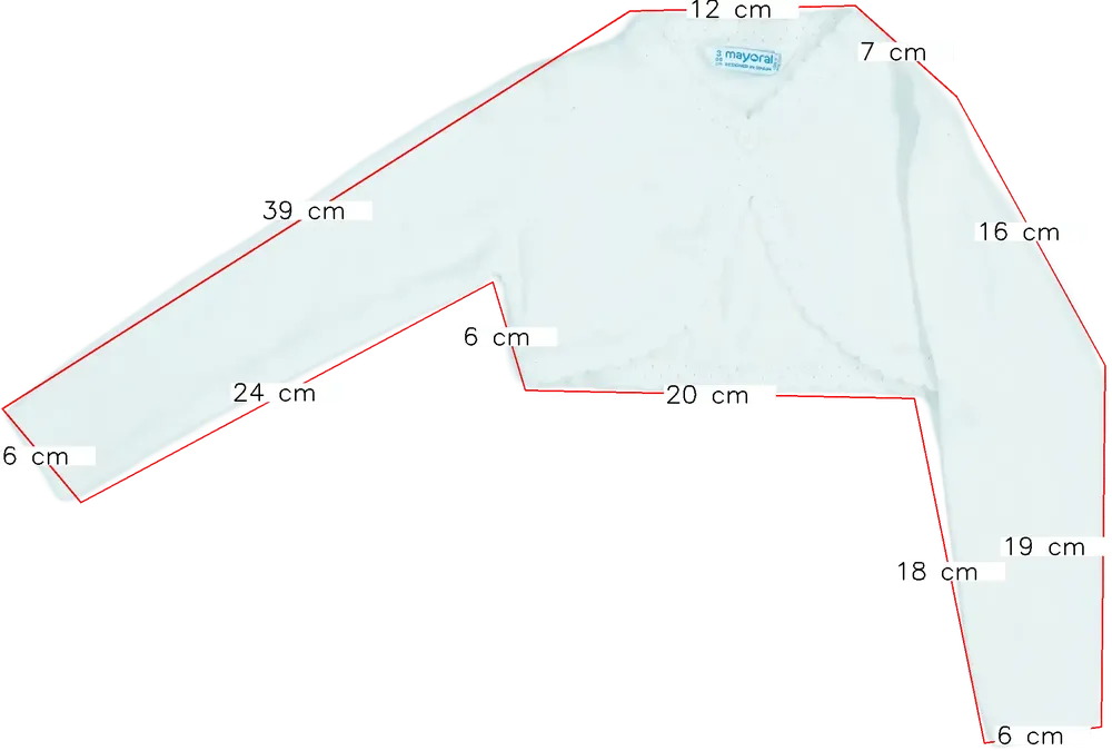 Fehér Mayoral Bolero EU 98 / UK 3 év / US 3T