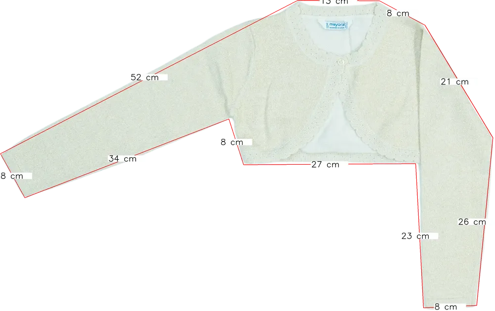 Arany Mayoral Bolero EU 128 / UK 8 év / US 8 év/M