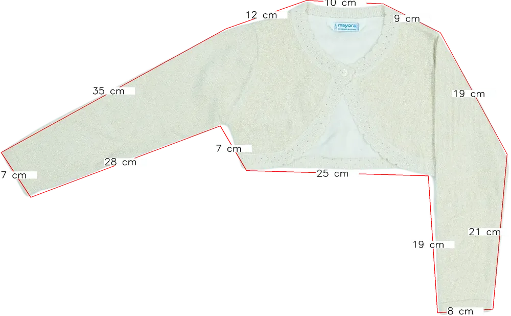 Arany Mayoral Bolero EU 110 / UK 5 év / US 5 év/XS