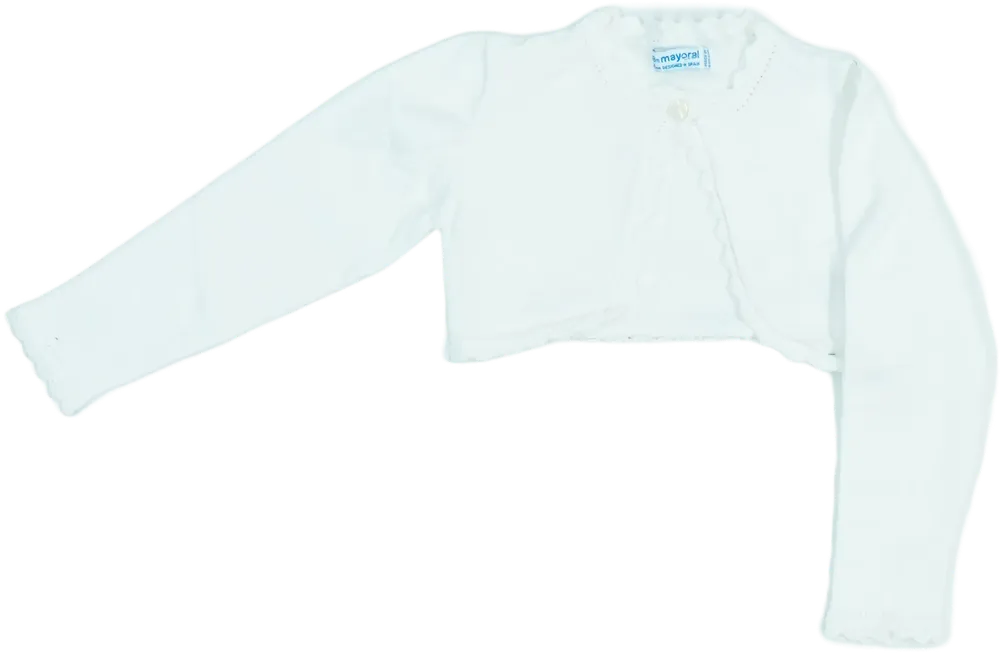 Fehér Mayoral Bolero EU 86 / UK 12-18 hónap / US 18 hónap