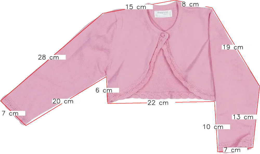 Rózsaszín Mayoral Bolero EU 86 / UK 12-18 hónap / US 18 hónap