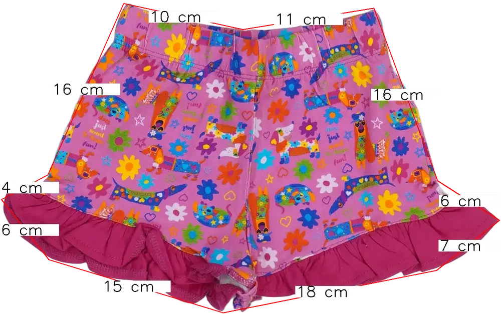 Rózsaszín Rosalita Szoknyanadrág EU 104 / UK 4 év / US 4T/XS