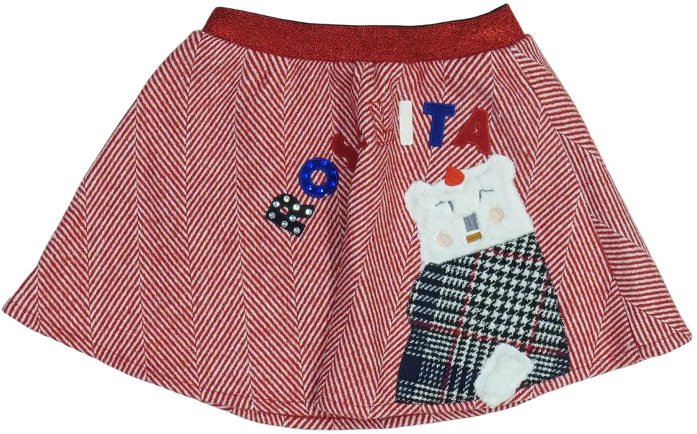 Piros Rosalita Szoknya EU 104 / UK 4 év / US 4T/XS