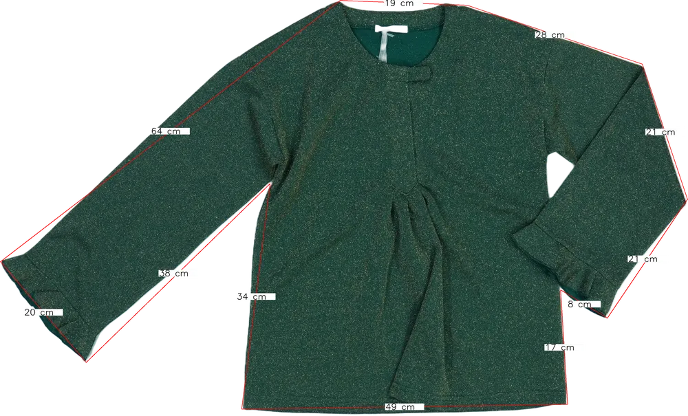 Zöld Gaialuna Blúz EU 158 / UK 13 év / US 14 év/XL