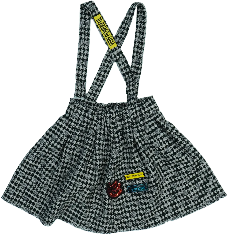 Zöld Gaialuna Kantáros szoknya EU 140 / UK 10 év / US 10 év/L