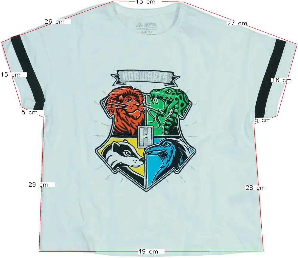 Fehér Harry Potter Póló EU 152 / UK 12 év / US 12 év/L