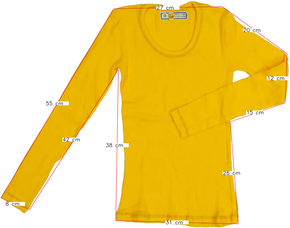 Sárga Egyéb Hosszú ujjú felső EU 152 / UK 12 év / US 12 év/L