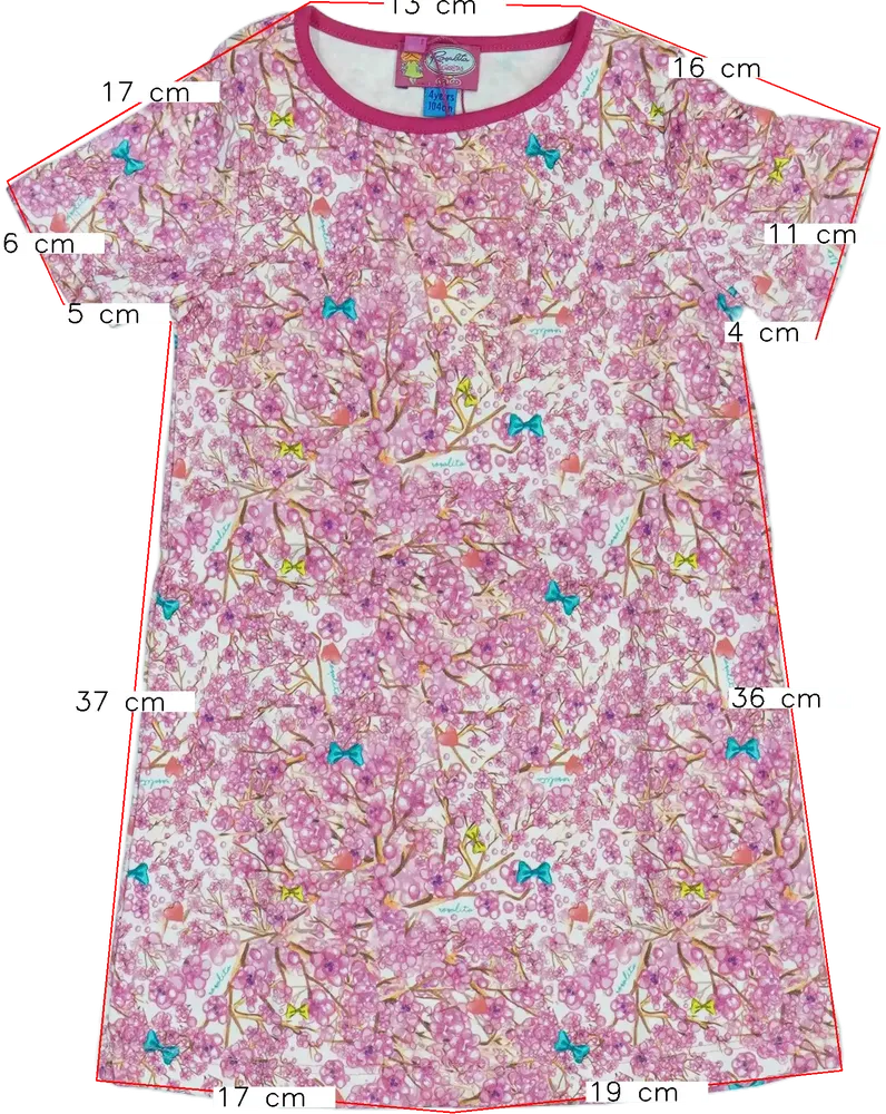 Rózsaszín Rosalita Ruha EU 104 / UK 4 év / US 4T/XS