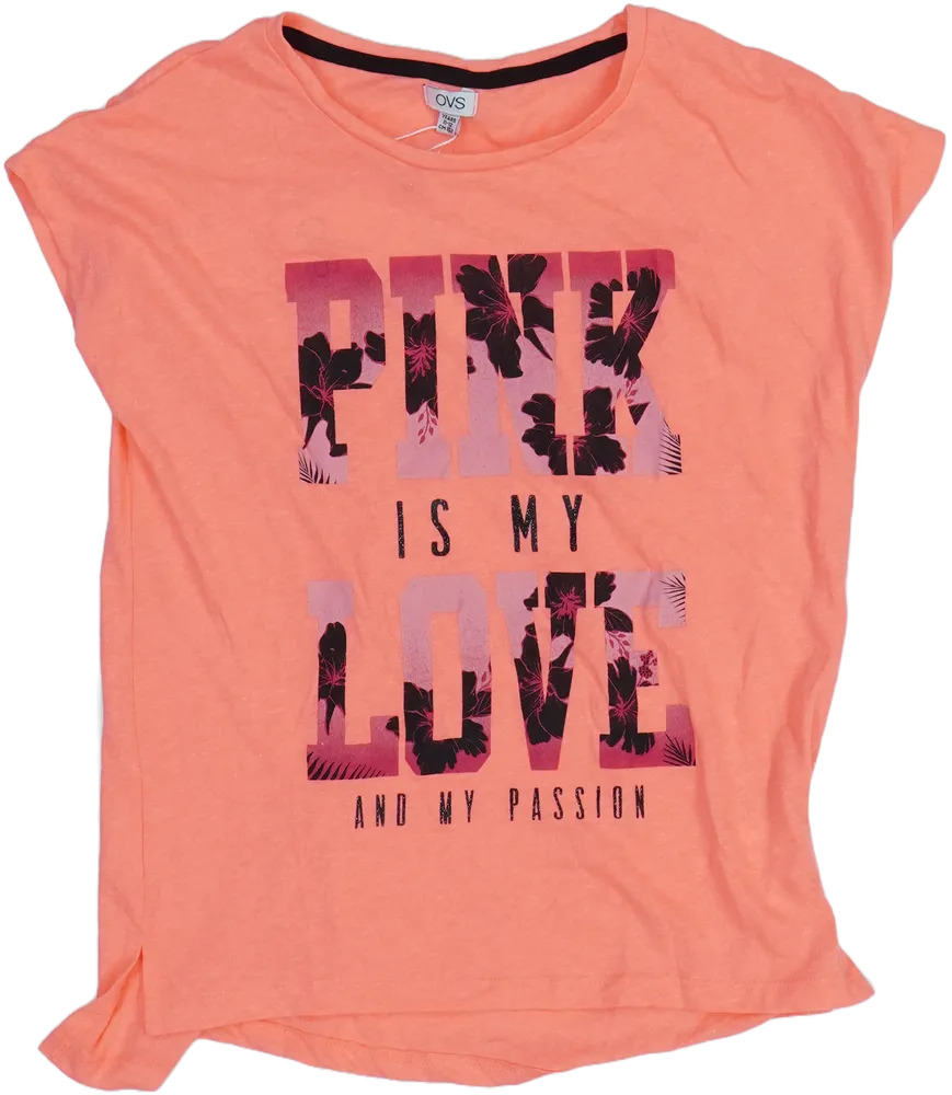Rózsaszín OVS Póló EU 152 / UK 12 év / US 12 év/L