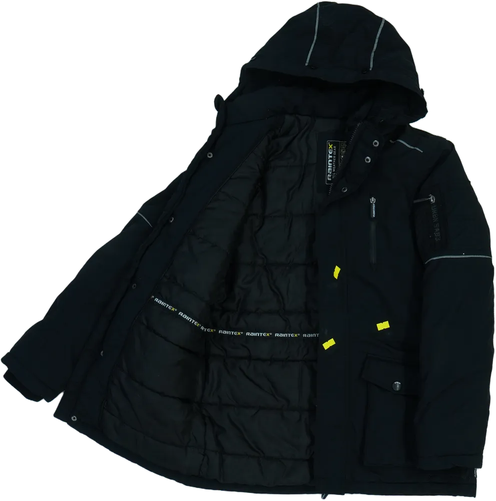 Fekete Raintex Télikabát EU 164 / UK 14 év / US 14 év/XL