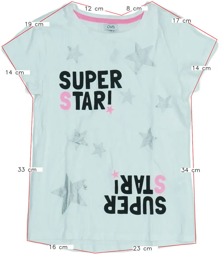 Fehér OVS Póló EU 146 / UK 11 év / US 12 év/L