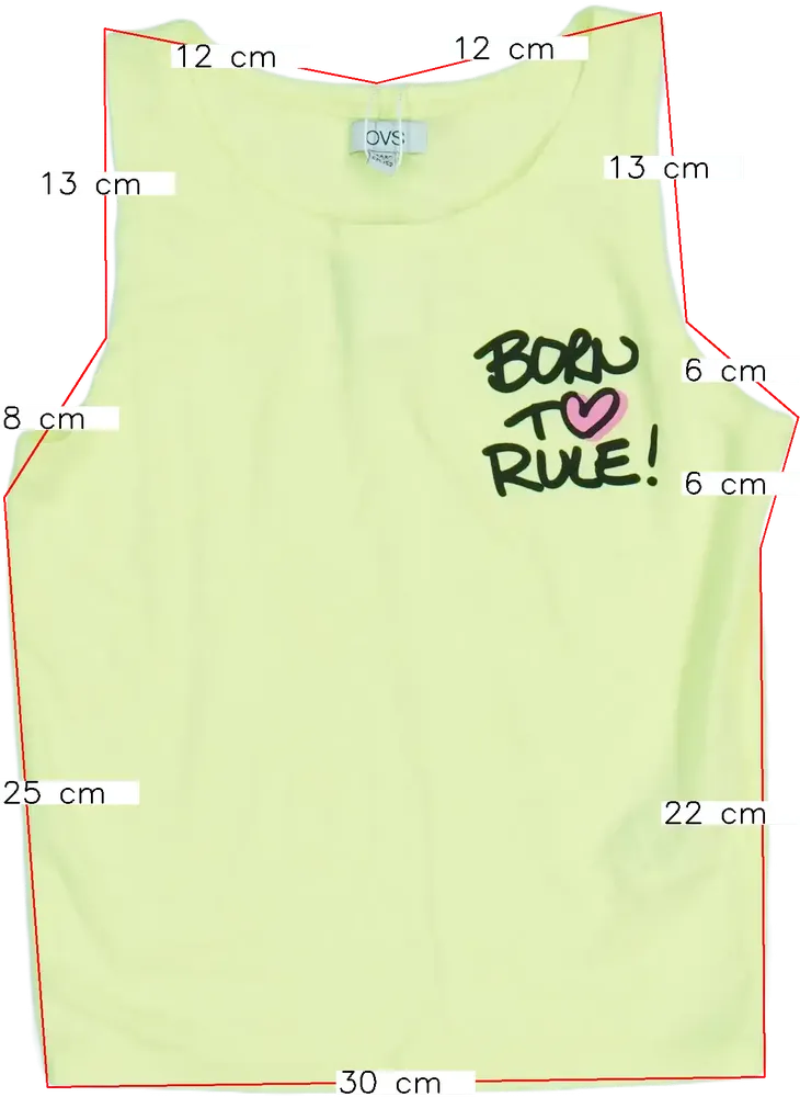 Sárga OVS Póló EU 152 / UK 12 év / US 12 év/L