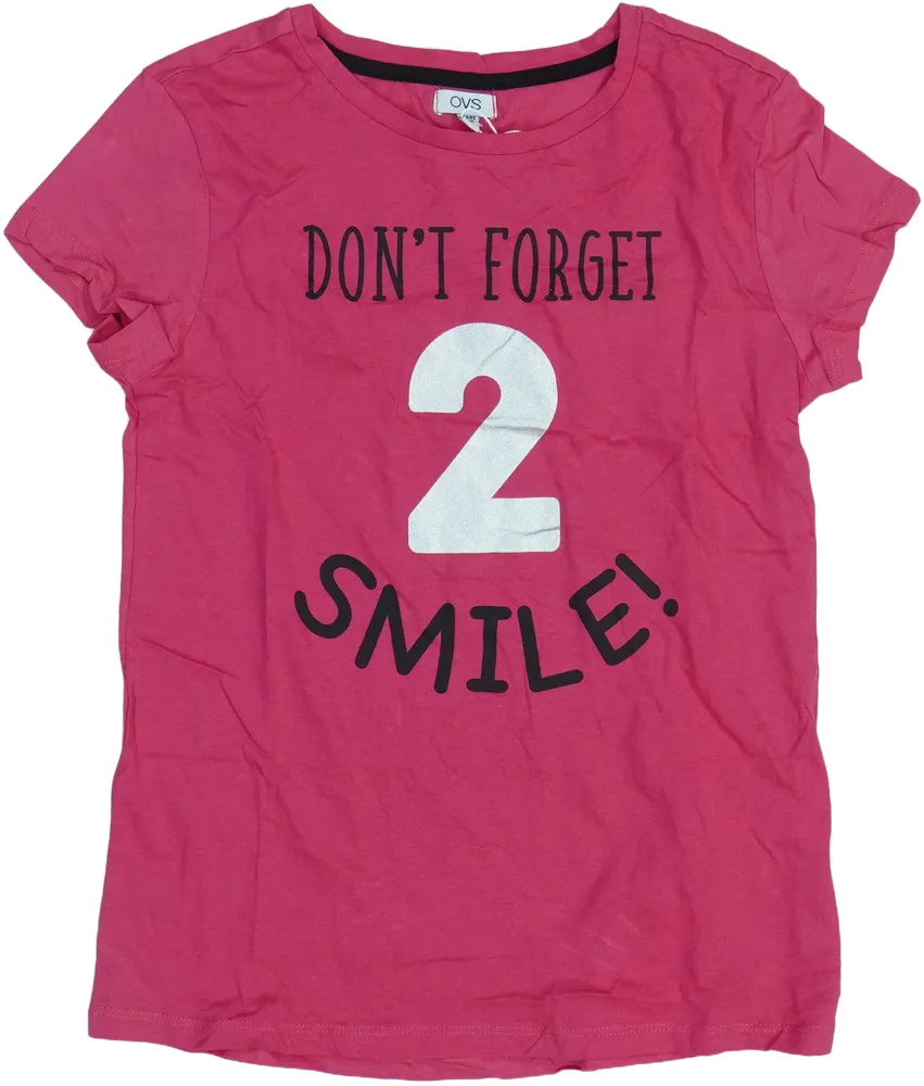 Rózsaszín OVS Póló EU 152 / UK 12 év / US 12 év/L