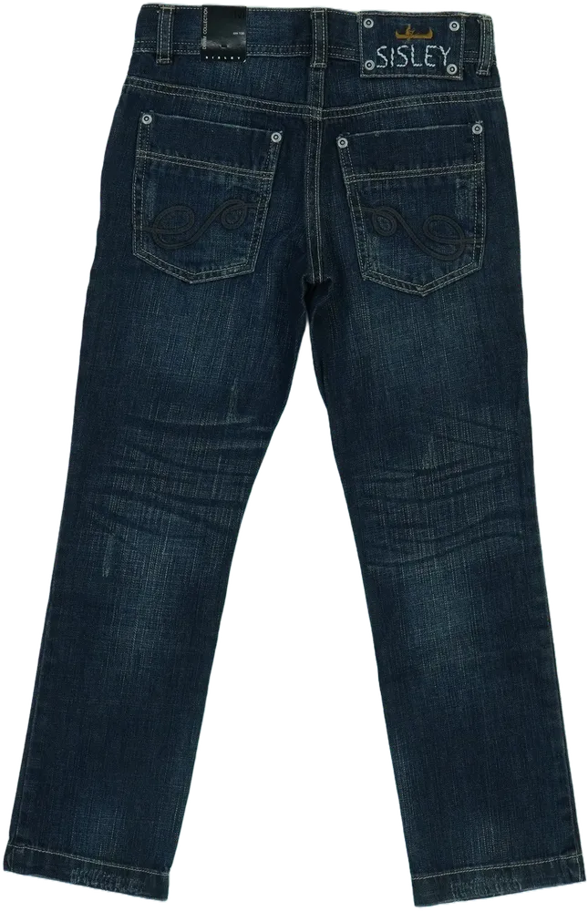 Kék Sisley Farmernadrág EU 128 / UK 8 év / US 8 év/M