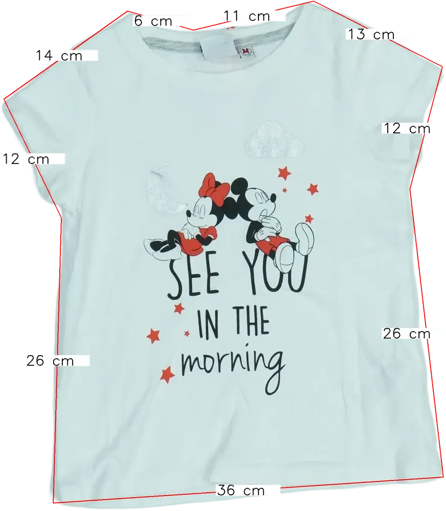 Fehér Disney Póló EU 110 / UK 5 év / US 5 év/XS