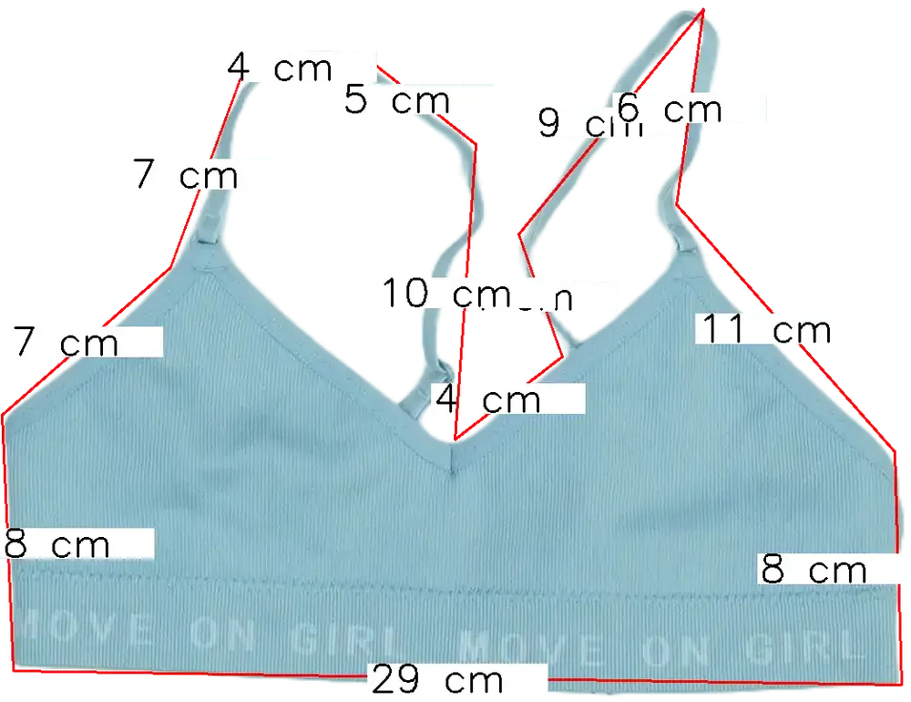 Kék Kiabi Melltartó EU 152 / UK 12 év / US 12 év/L