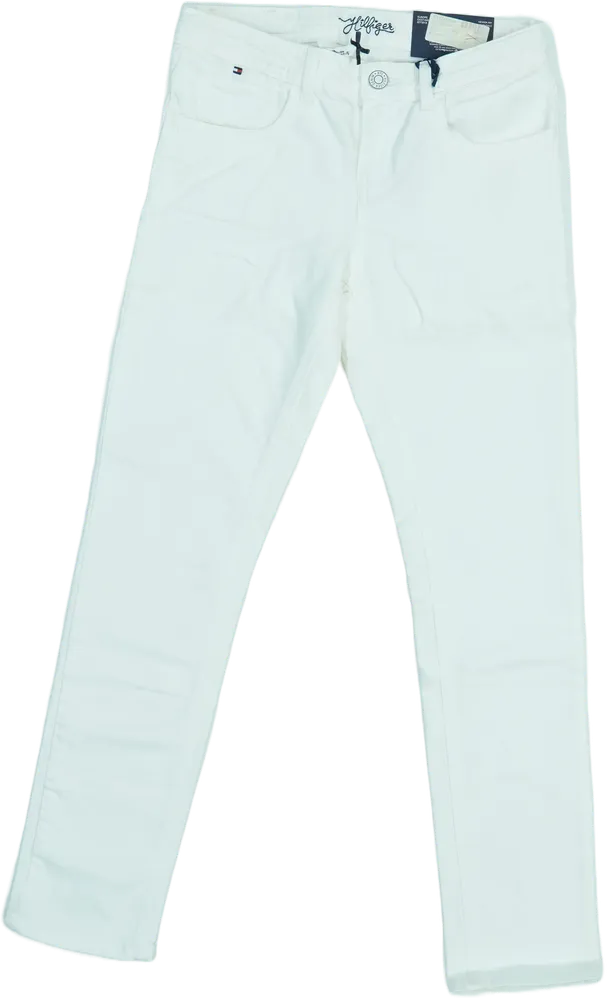 Fehér Tommy Hilfiger Hosszúnadrág EU 152 / UK 12 év / US 12 év/L