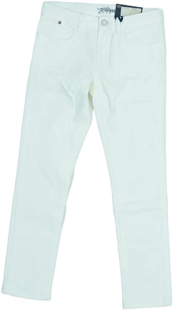 Fehér Tommy Hilfiger Hosszúnadrág EU 140 / UK 10 év / US 10 év/L
