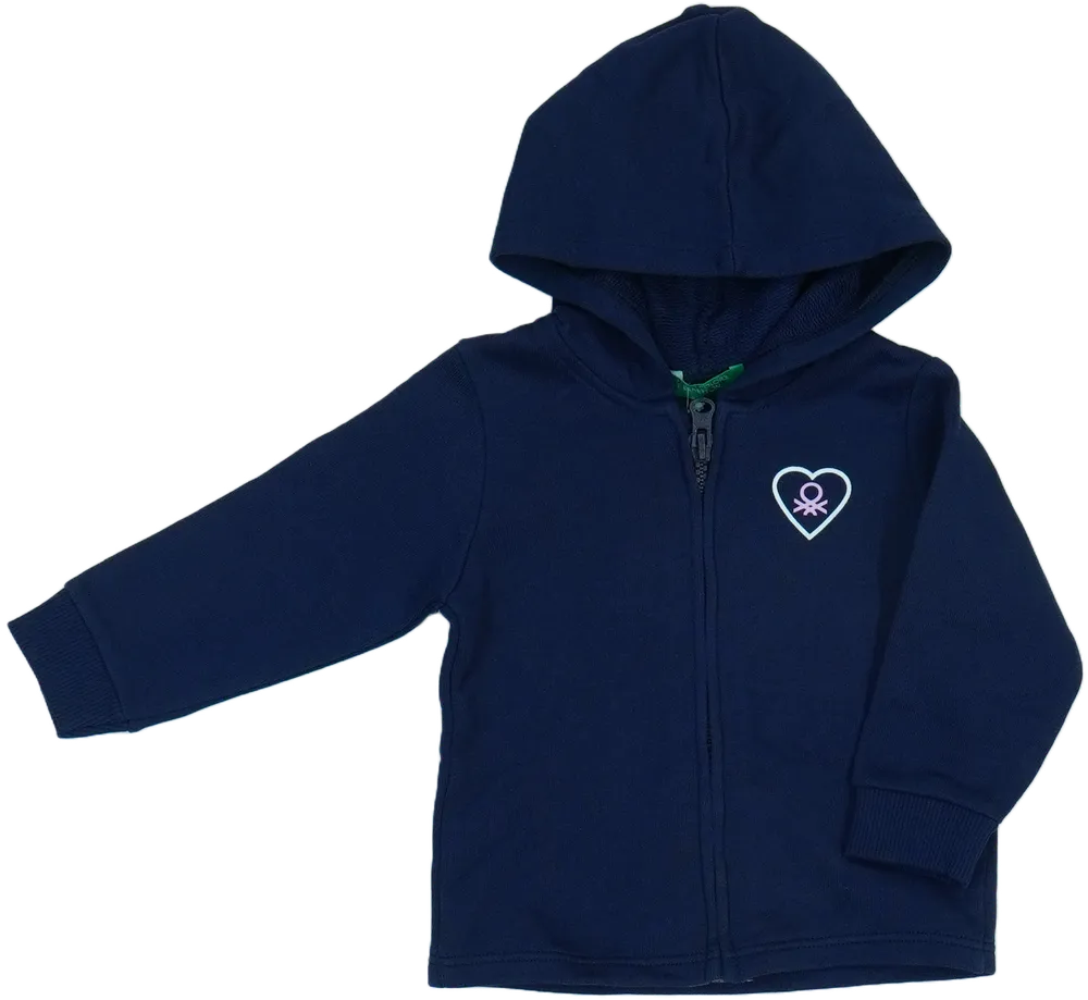 Kék Benetton Kapucnis pulóver EU 74 / UK 6-9 hónap / US 6-9 hónap