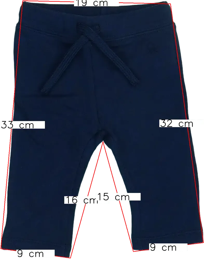 Kék Benetton Melegítőnadrág EU 68 / UK 3-6 hónap / US 3-6 hónap