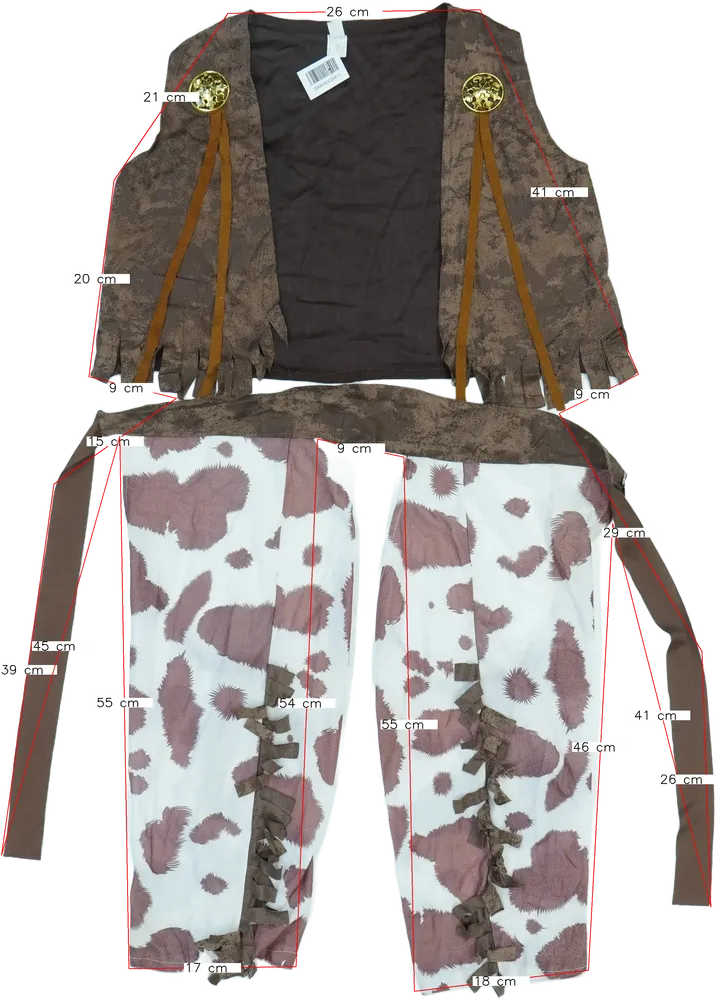 Barna Egyéb Jelmez EU 116 / UK 6 év / US 6 év/S