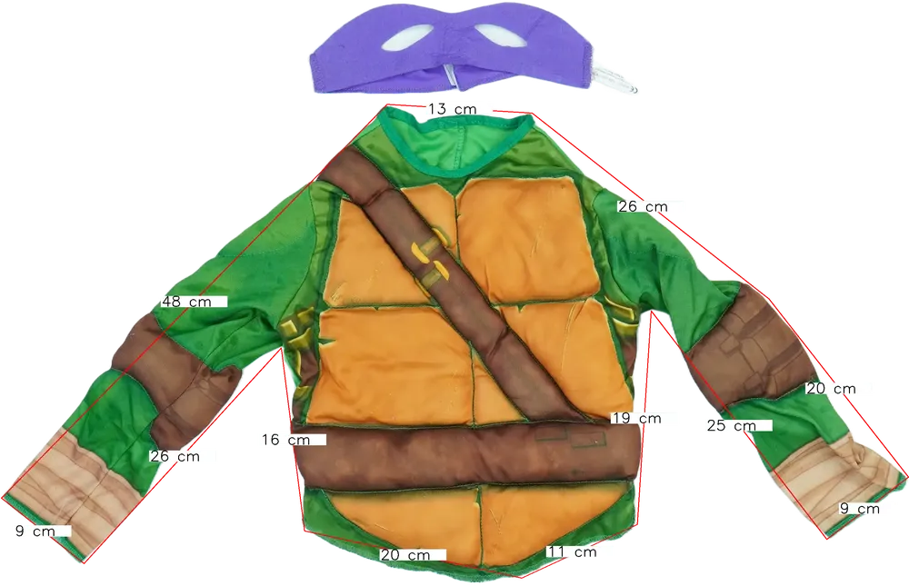 Többszínű Egyéb Jelmez EU 110 / UK 5 év / US 5 év/XS