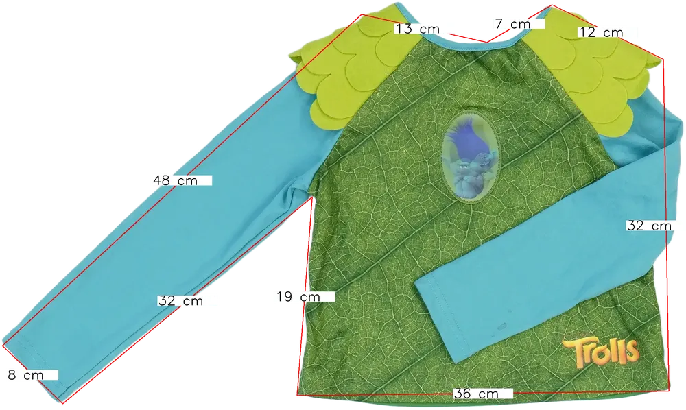 Zöld DreamWorks Jelmez EU 116 / UK 6 év / US 6 év/S