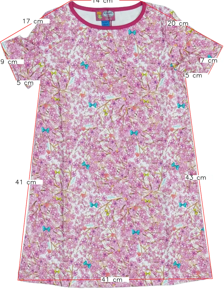 Rózsaszín Rosalita Ruha EU 116 / UK 6 év / US 6 év/S