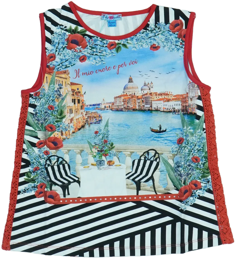 Kék Rosalita Tunika EU 140 / UK 10 év / US 10 év/L