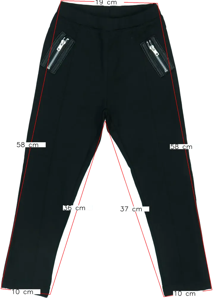 Fekete Punkidz Leggings EU 104 / UK 4 év / US 4T/XS