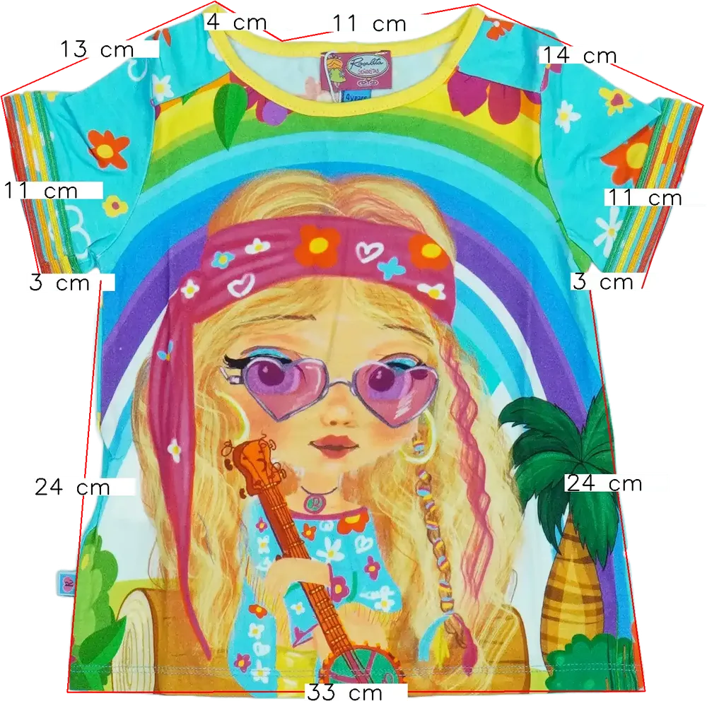 Többszínű Rosalita Tunika EU 104 / UK 4 év / US 4T/XS