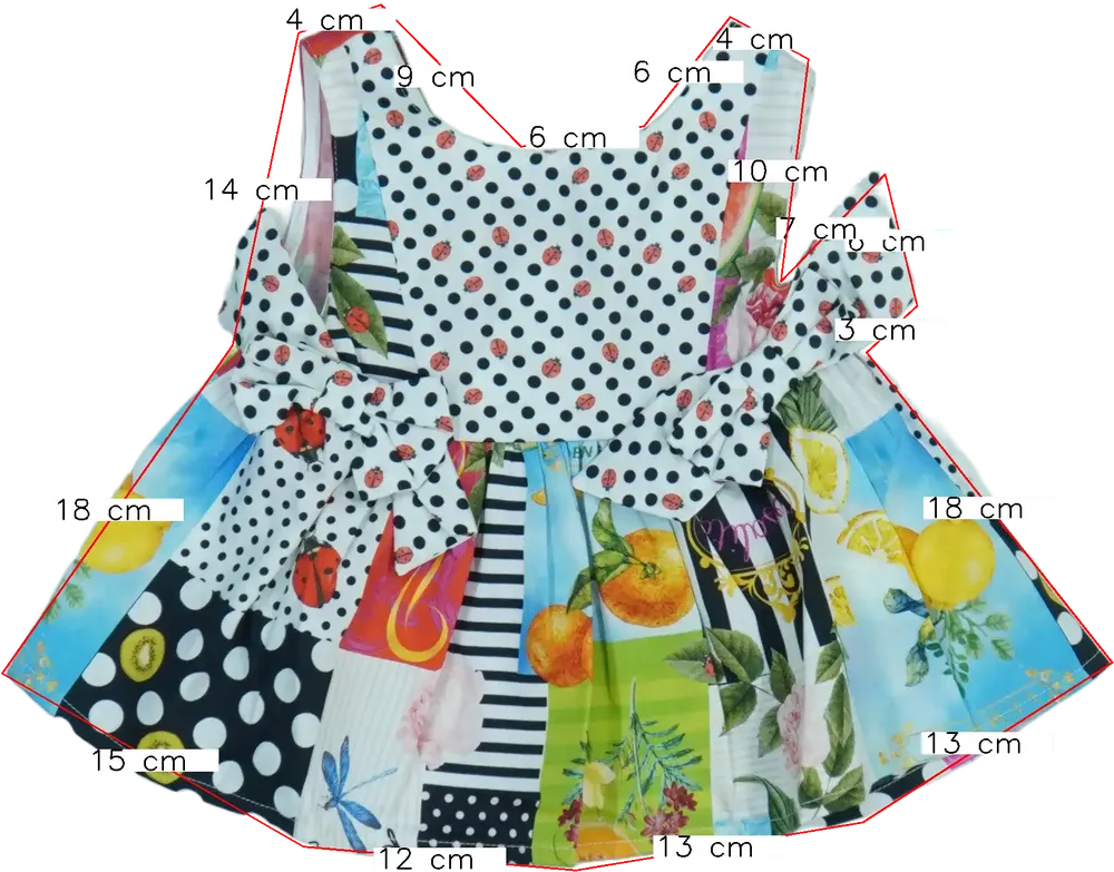 Fehér Rosalita Tunika EU 104 / UK 4 év / US 4T/XS