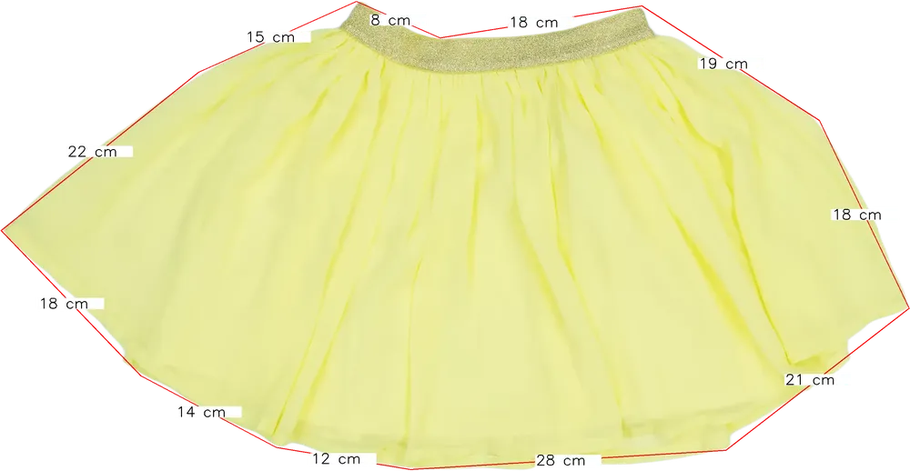 Sárga OVS Szoknya EU 134 / UK 9 év / US 9 év/L