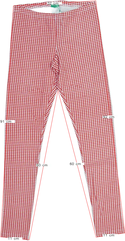 Piros Benetton Leggings EU 170 / UK 15 év / US XL