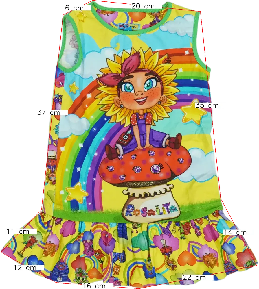 Többszínű Rosalita Ruha EU 104 / UK 4 év / US 4T/XS