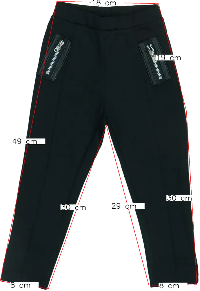 Fekete Punkidz Leggings EU 92 / UK 2 év / US 2T