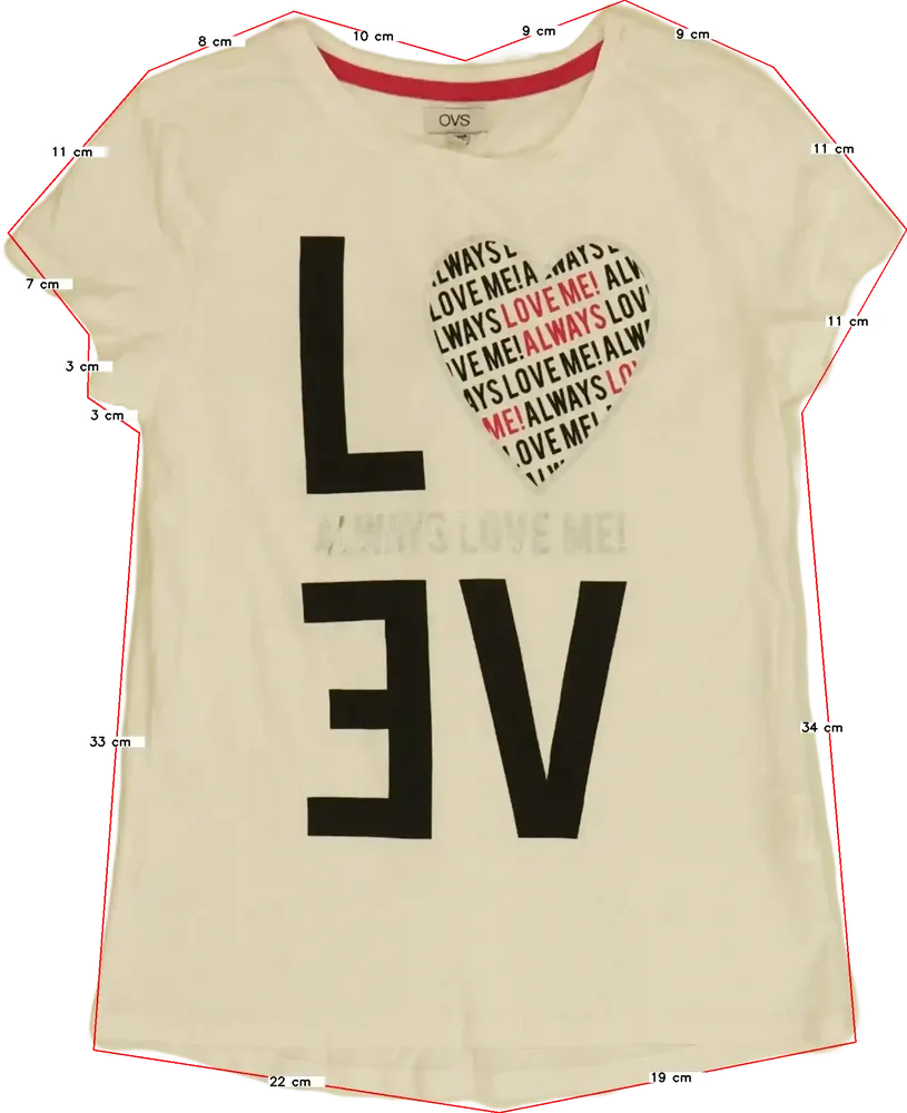 Fehér OVS Póló EU 146 / UK 11 év / US 12 év/L