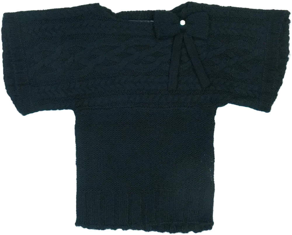 Fekete CycleBand Kötött pulcsi EU 104 / UK 4 év / US 4T/XS