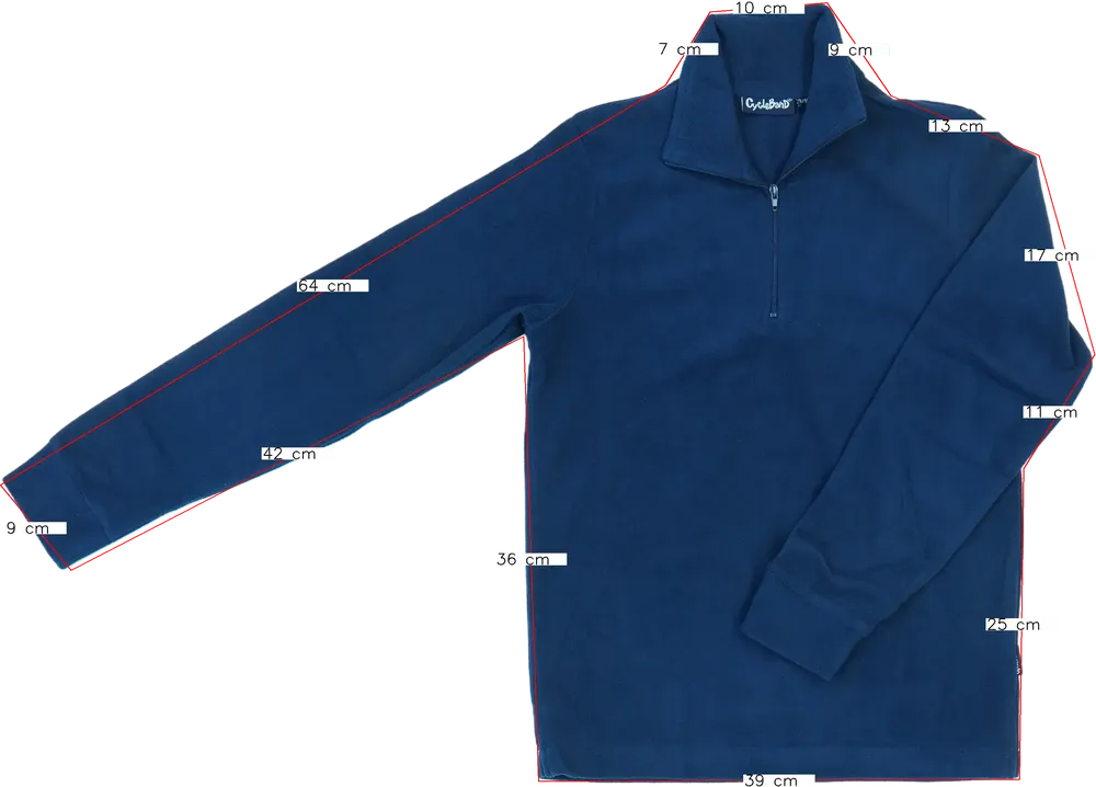 Kék CycleBand Kapucnis pulóver EU 140 / UK 10 év / US 10 év/L