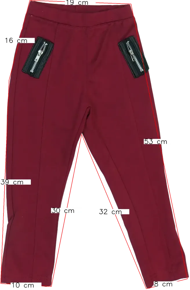 Bordó Punkidz Leggings EU 98 / UK 3 év / US 3T