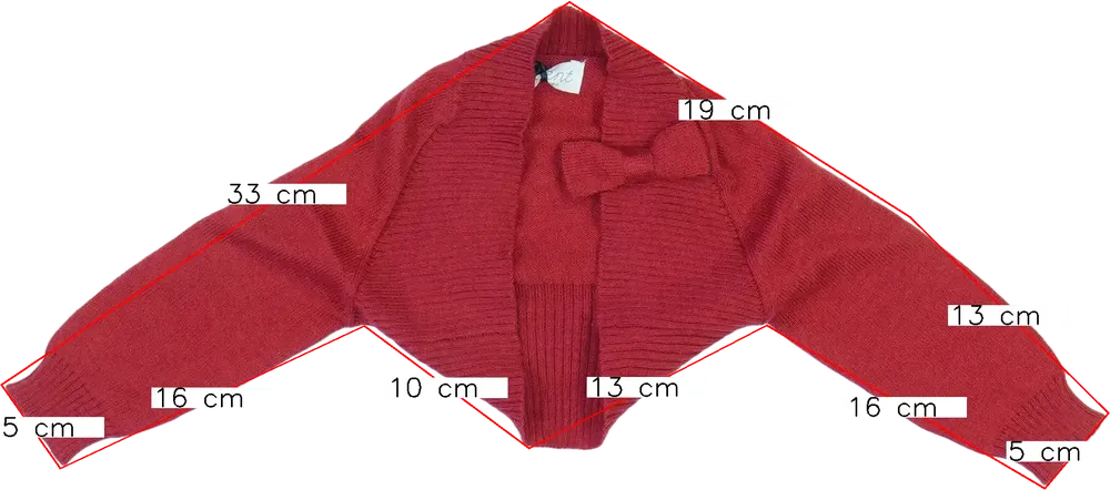 Piros Overkids Bolero EU 62 / UK 0-3 hónap / US 0-3 hónap